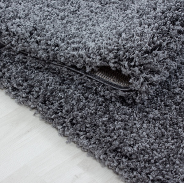 Life Shaggy Plain Grey Rug